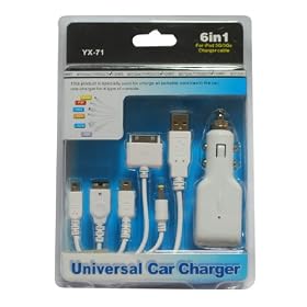 6 En 1 Puissance Blanche Universelle USB & Data Link pour PSP / iPod / GBA / NDS / DSL