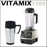 Vitamix 1709 CIA Professional Series Blender Brushed Stainless Finish + Travel Mug Stainless Steel Finish