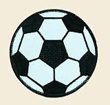 Soccer Ball Logo Embroidered Iron on or Sew on Patch