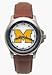 Michigan Wolverines NCAA Women's Rookie Watch with Brown Leather Band