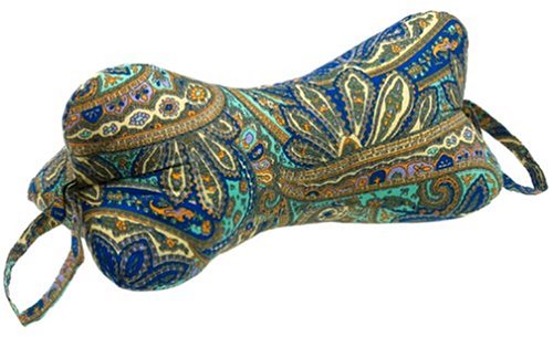 DogBones NeckBones Chiropractic Neck Pillow, Paisley Turquoise