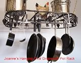 Review Joanne's Pot Pan Lid & Spice Racks  / Grapevine Hanging Oval Cookware Pot Rack by Joanne: Silvadillo finish: Select desired size