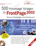500 Homepage Vorlagen für FrontPage 2002
