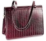 Women's Jack Georges Dowel Tote with Woven Panels W7664