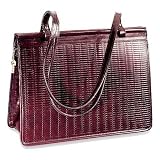 Jack Georges Ladies Dowel Tote with Woven Panels W7664 by Jack Georges