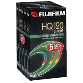 Fuji HQ T-120 Video Cassettes, 5 Pack by Fuji