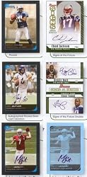 2006 Bowman Football Cards Unopened Jumbo Hobby Box (10 packs/box, 35 cards/pack) - 2 Rookie Autographs & 1 Rookie Jersey Card Per Box + 4 Bowman Chrome Cards Per Pack!!