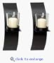 Modern Art Candle Holder Wall Sconce Plaque Set Of Two [Kitchen]