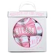 Chicago Cubs Infant 5 Piece Pink Gift Set by Majestic Athletic