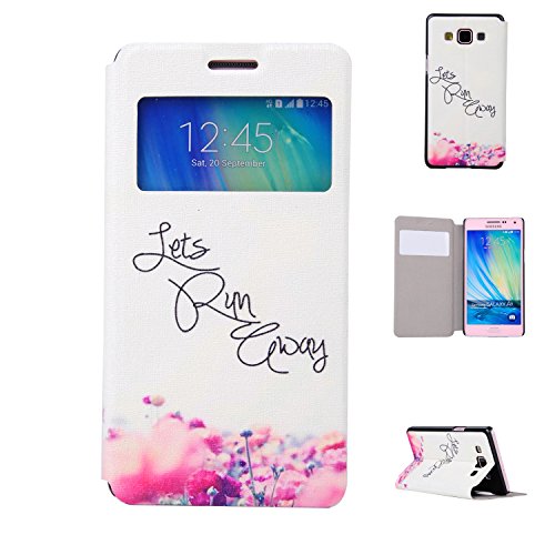 A3 Case, Galaxy A3 Wallet Case,PU Leather Flip Case,[Kickstand Feature ] [Card Slots] [Magnetic Closure] Case Cover And "Mikulle" Touch Styluls for Samsung Galaxy A3 (Pink)