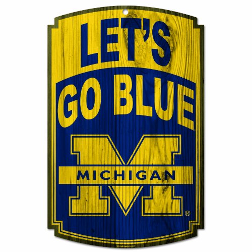NCAA Michigan Wolverines Wood Sign