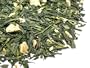 Ginger Green Tea. Loose Leaf Gourmet Japanese Green Tea w/ Real Ginger. Net Wt: 2 oz. (Makes 25 Cups)