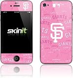 Skinit San Francisco Giants - Pink Cap Logo Blast Vinyl Skin for Apple iPhone 4 / 4S
