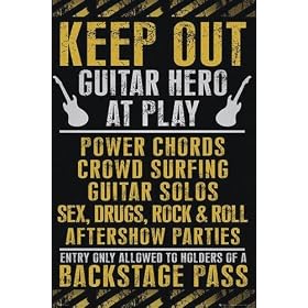 KEEP OUT - GUITAR HERO AT PLAY, Poster, Affiche (61cm x 91,5cm)