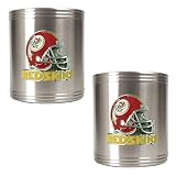 Washington Redskins NFL 2pc Stainless Steel Can Holder Set- Helmet Logo