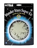 Produkt-Bild: Wunder Sterne 150 St&uuml;ck Riesen Sternenhimmel Super Set Leuchtsterne Glow in the dark Leuchten im Dunkeln 150 Sterne PVC 1,5 bis 9,5 cm Durchmesser f&uuml;r Sternenhimmel Himmelsk&ouml;rper Leucht Deko UV aktiv laden sich bei Sonnen und Kunstlicht auf und leuchten im Dunkeln nach auch f&uuml;r UV Dekorationen perfekt geeignet, bei Schwarzlichtbestrahlung dauerhaft leuchtend solange UV Licht leuchtet extra gro&szlig;es Sternenset Sparpaket f&uuml;r komplette Nachthimmel