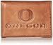 Rico Industries NCAA Embossed Leather Trifold Wallet, Oregon Ducks, 3.25 x 4.25 inches