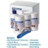 Steinbach 00-70270 Starterset Chlor, Aquacorrect, 1 kg Chlortabs 200 g, 1 kg Chlorgranulat, 1.5 kg pH-Minus, 1 l Algezid, 1 Testkit pH/Cl, 1 Thermometer, Anleitung