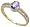 14k Gold Ring, w/ 0.67 Total Carat Brilliant Cut Diamonds & 6x4mm Oval Cut Tanzanite Stone, 1/4 in. (6mm) wide, size 6