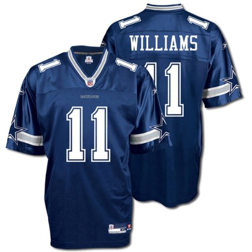 Youth Roy E. Williams #11 Dallas Cowboys NFL Replica Jersey by Reebok (Navy-White)(Size=X-LARGE)