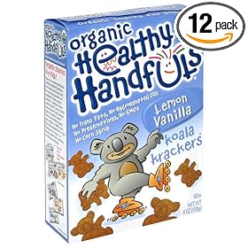 Healthy Handfuls Organic Koala Krackers, Lemon Vanilla, 6-Ounce Boxes (Pack of 12)