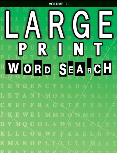 Large Print Word Search Book