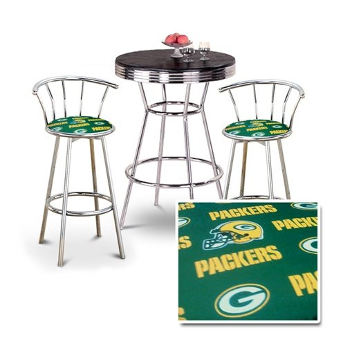 Chrome Bar Table & 2 Chrome 29