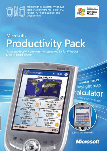 Software: Microsoft Productivity Pack for Windows Mobile