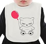 Angry Balloon Bear ネクタイを有する有機ビブ Medium