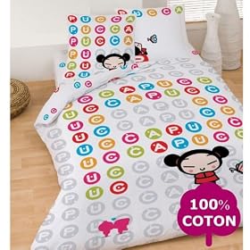 Pucca D�licious - 037047 - Housse De Couette 240X220 Cm + 2 Taies D'Oreiller 63 X 63 Cm