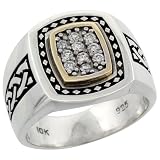 10k Gold & Sterling Silver 2-Tone Men