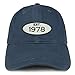 Trendy Apparel Shop Established 1978 Embroidered 40th Birthday Gift Soft Crown Cotton Cap - Navy