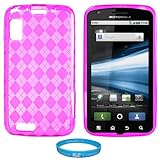 Pink Argyle Premium Thermoplastic Polyurethane Protective TPU Silicone Skin ....