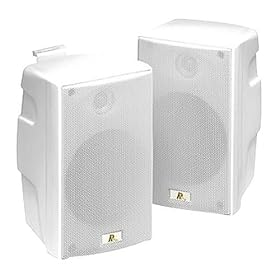 Acoustic Research 402 Indoor / Outdoor Speaker System, White ( Pair )