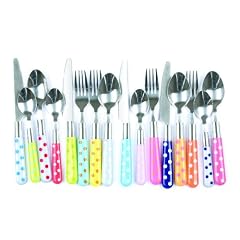 PT PT1079 Besteckset Polka Dots farblich sortiert, 16er Set