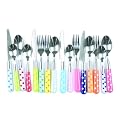 Present Time Cutlery Set Polka Dots Assorted Colours