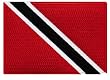 Trinidad and Tobago Flag Embroidered Patch Caribbean Iron-On National Emblem