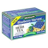 Bigelow Blueberry Harvest Herbal Tea, 20-Count Boxes (Pack of 6)