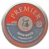 Crosman Premier Flat Match 500 count .177 caliber 7.9 grain Match Wadcutter Pellets (in a Tin)