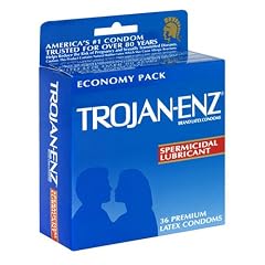Trojan-Enz Latex Condoms, Spermicidal Lubricant, 36
