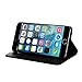 iPhone 6 Case - Exact Apple iPhone 6 4.7 Case [BillFOLD Series] - PU Leather Wallet Flip Cover Case for Apple iPhone 6 Air (4.7-inch) Black