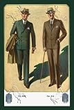 Art Poster, Three-Button Double-Breasted Conservative Sack - 18.75 x 27.5