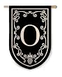 Pineapple Monogram Garden Flag - O Pineapple Monogram Garden Flag - O
