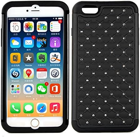 Starlight iPhone6 Plus case,Coolpin (TM) iPhone6 Plus Case Flash And Hard Design Fashion and Cool Cheap TPU+PC Case Cover For iPhone6 Plus. (black)