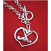 FIELD HOCKEY TOGGLE BRACELET - HEART & CROSSED STICKS