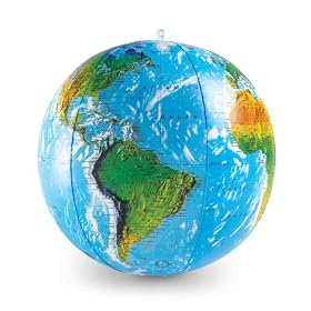 Learning Resources - 12" Inflatable Topographical Globe