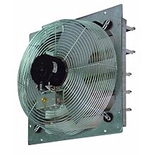 TPI Corporation CE20-DS Direct Drive Exhaust Fan, Shutter Mounted, Single Phase, 20" Diameter, 120 Volt