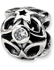Sterling Silver Reflections Cz Bead