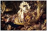 CANVAS The Reconciliation of Oberon and Titania 1847 by Joseph Noel Paton Fairy Fairies Folklore Magical Legendary Creature 11