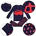 Boys Pajamas Fire Engine 2 Piece 100% Super Soft Cotton (12m-7y),3 Years,Navy/Red